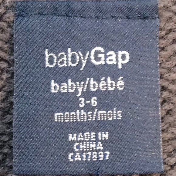 BabyGAP Dark Gray Knit Sweater With Whale Detail US 3-6M - Picture 5 of 7
